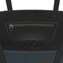 Load image into Gallery viewer, Close-up of a black bag with a zipper pocket on a white background