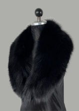 Load image into Gallery viewer, ADD-ON BLACK FOX FUR COLLAR
